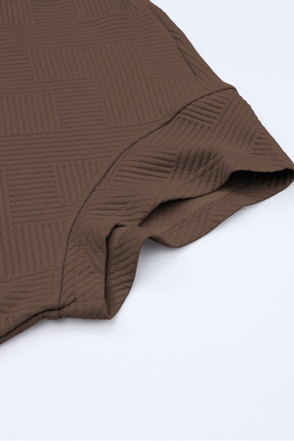 Close-up of the soft and comfortable textured fabric.