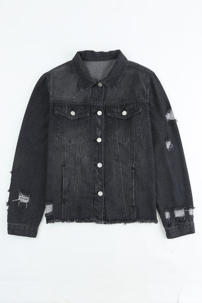 Find your perfect black denim jacket at Vogue Village.  pen_spark  