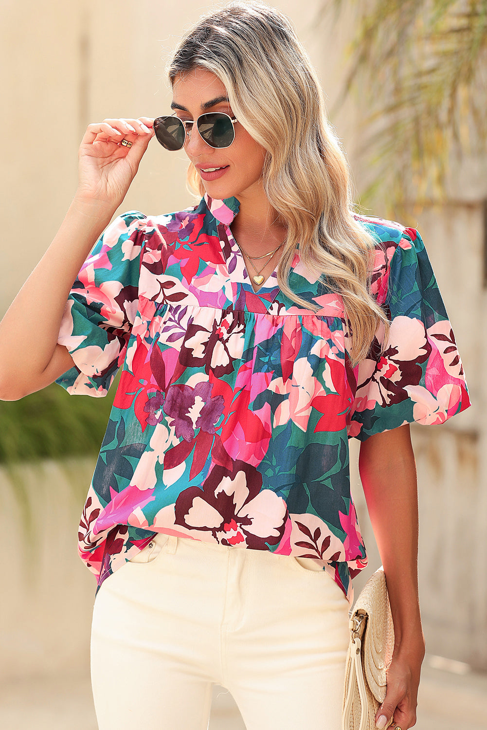 Close-up of the cuffs on the sleeves of the blouse.