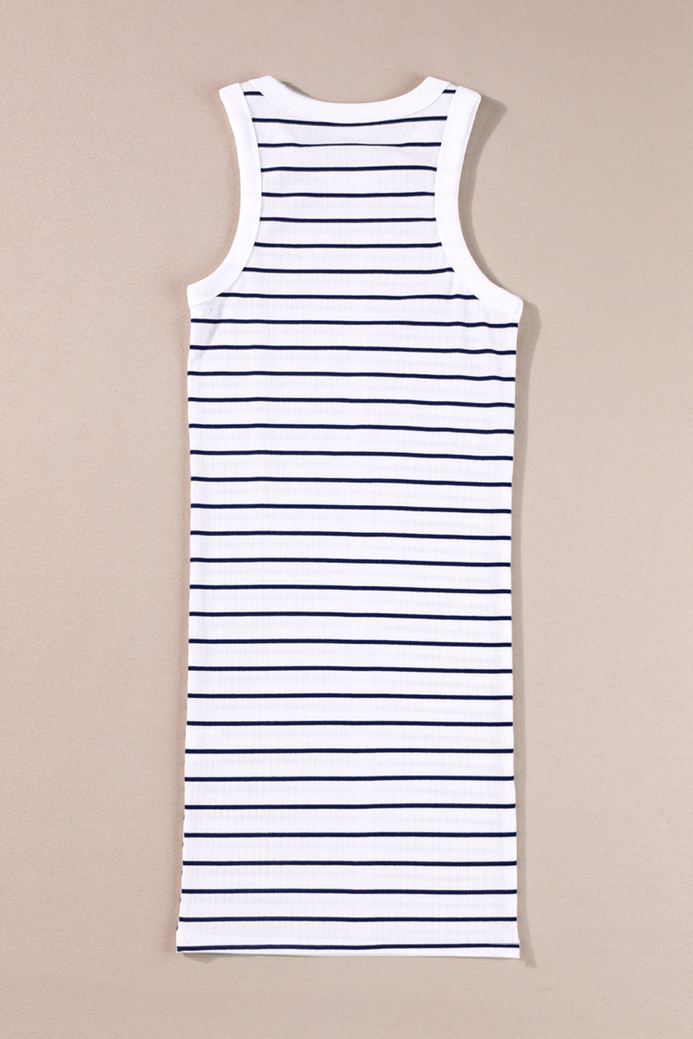 Find your perfect fit! Black and white striped tank mini dress size chart. 